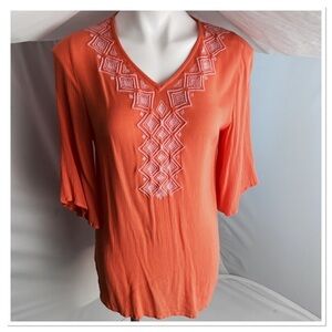 Lilly Pulitzer for Target orange Camelia tunic M